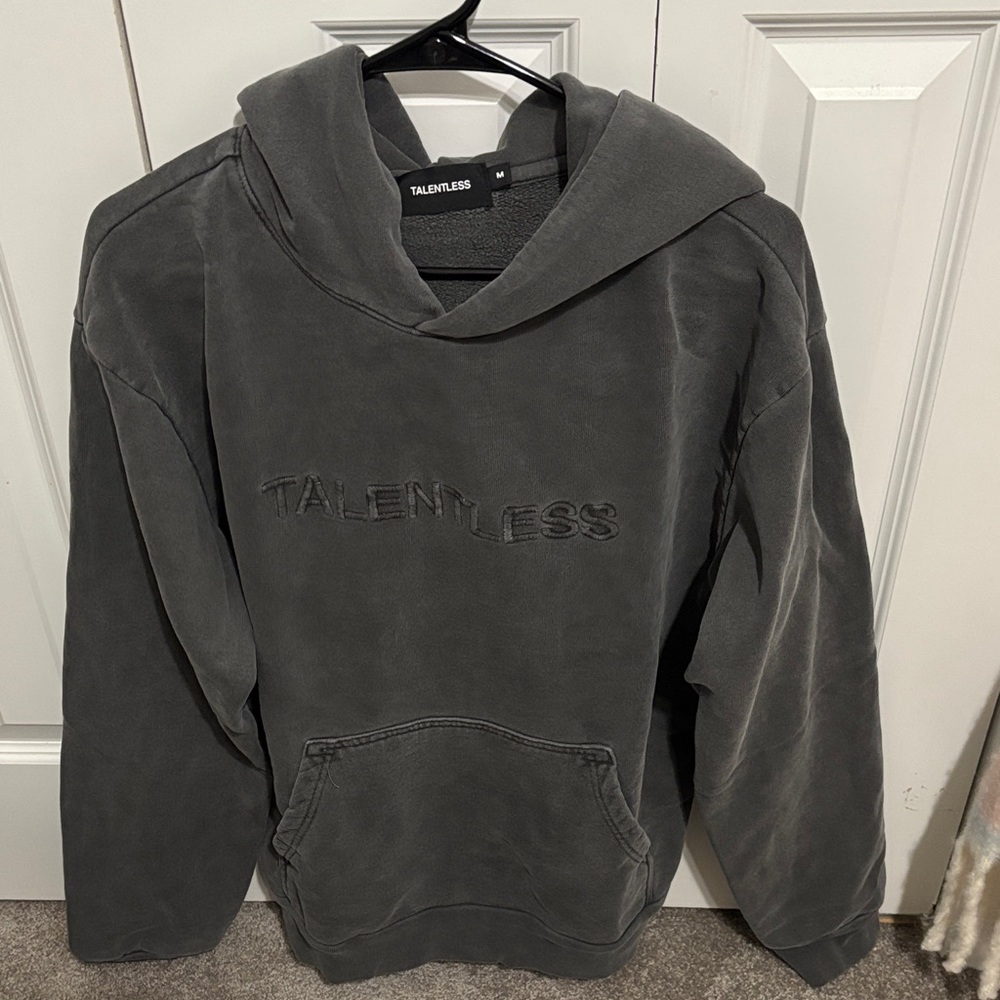TALENTLESS Charcoal Men's Hoodie